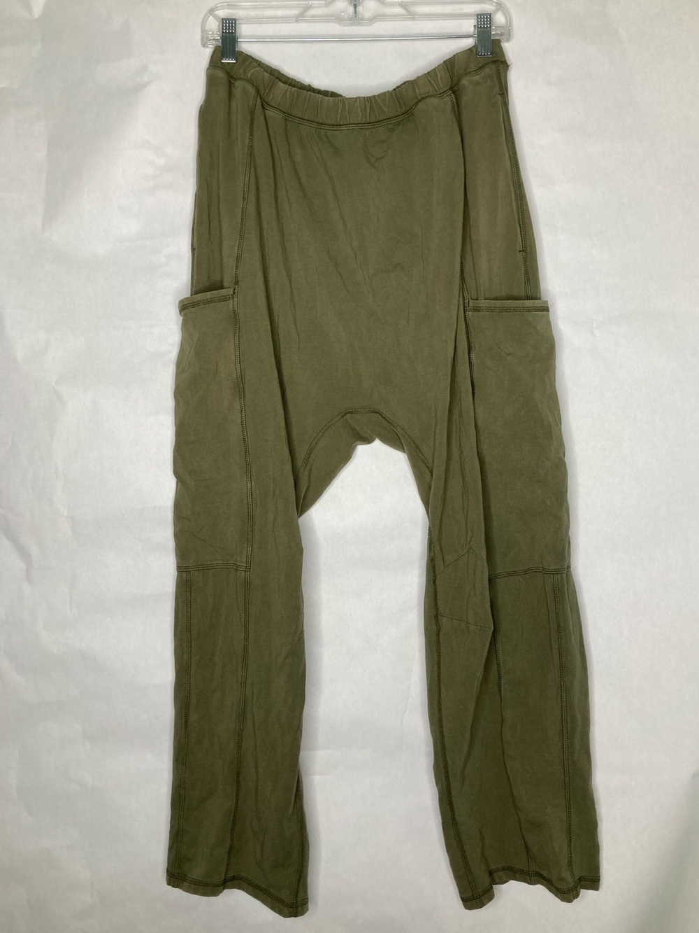 Free People Movement Women's Green Hot Shot Relaxed Fit Pants Sz XL Extra Large